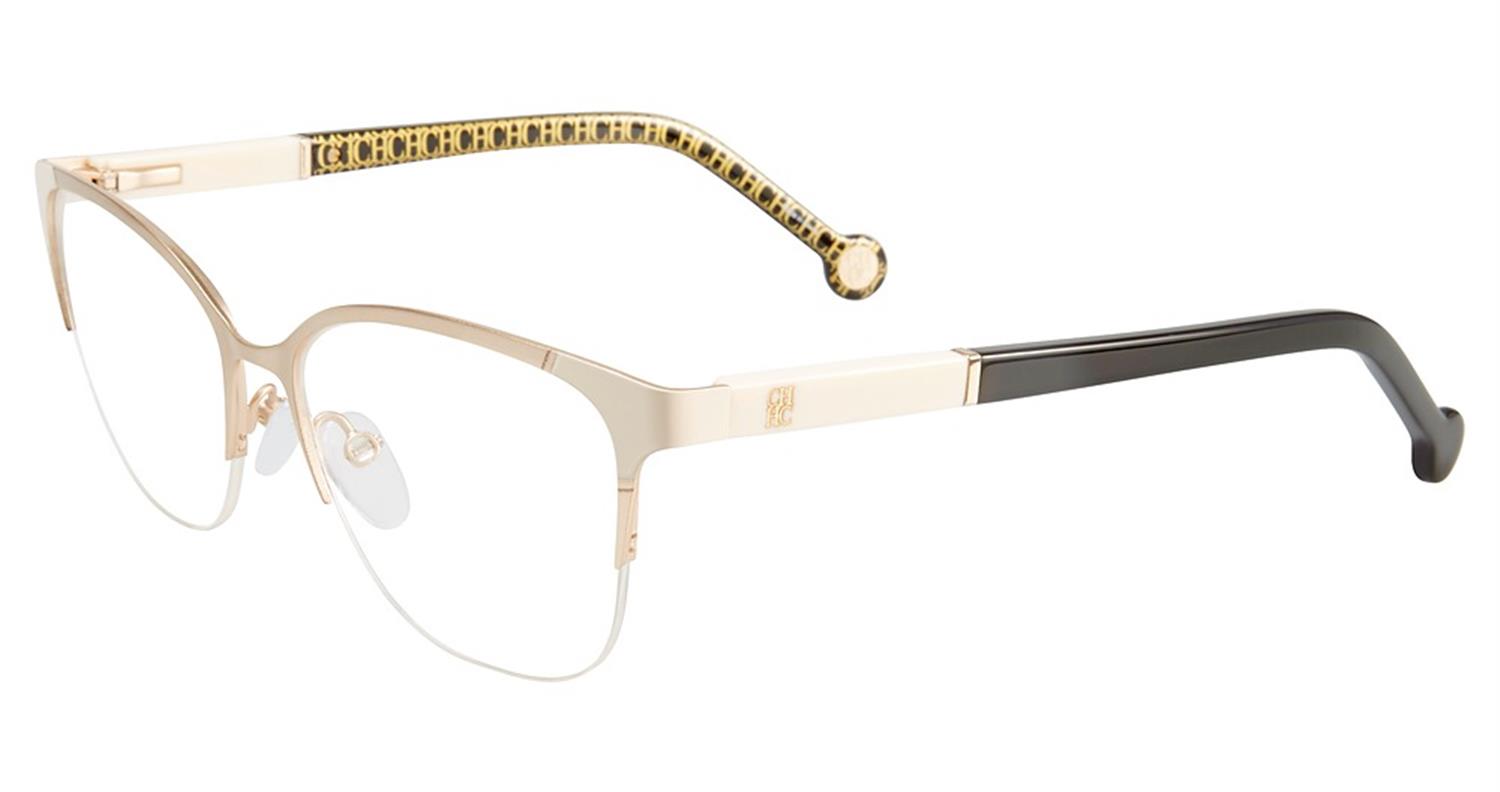 Carolina Herrera VHE091K eyeglasses in Matt Gold 0 S36