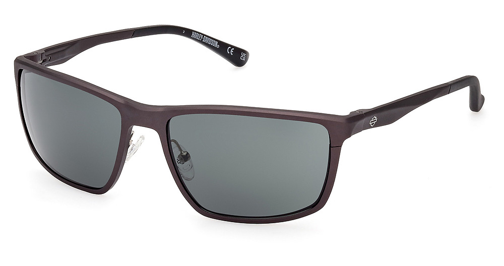 matte gunmetal / green polarized