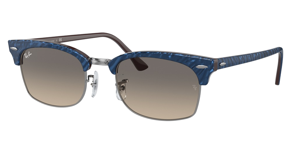 TOP WRINKLED BLUE ON BRO / CLEAR GRADIENT GREY