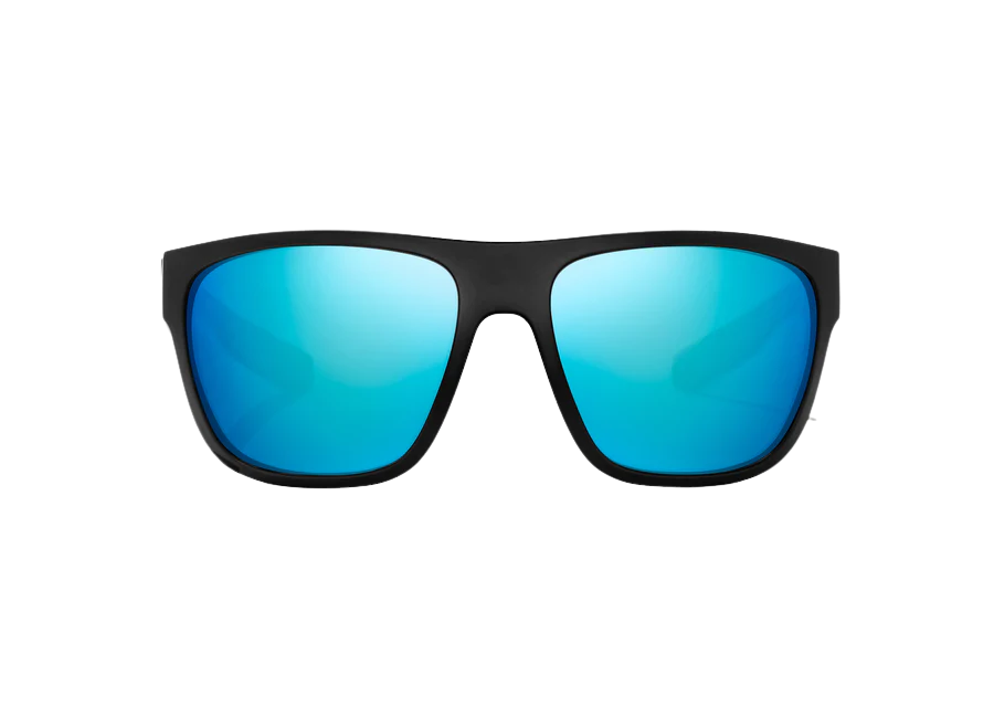 Black Matte/Blue Mirror 