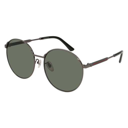 Gucci GG0206SK round sunglasses in Ruthenium