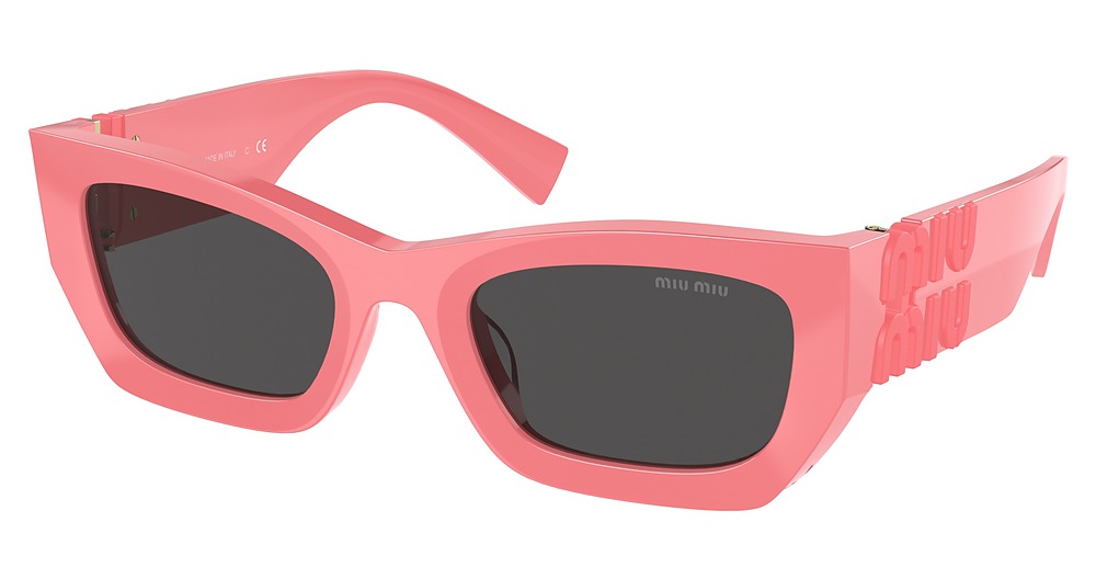 Miu Miu MU 09WS cateye sunglasses in Dark Pink/Dark Grey