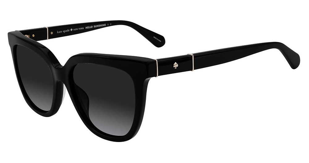 Kate Spade Kahli/S square sunglasses in Blackgrey/Grey Sf Pz