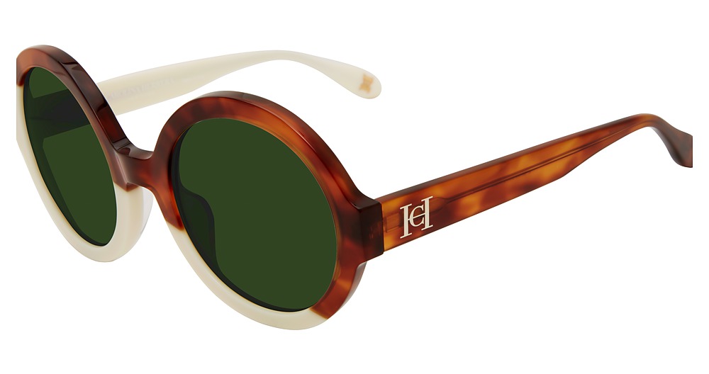 Carolina Herrera SHN597V round sunglasses in Light Tortoise 097 B