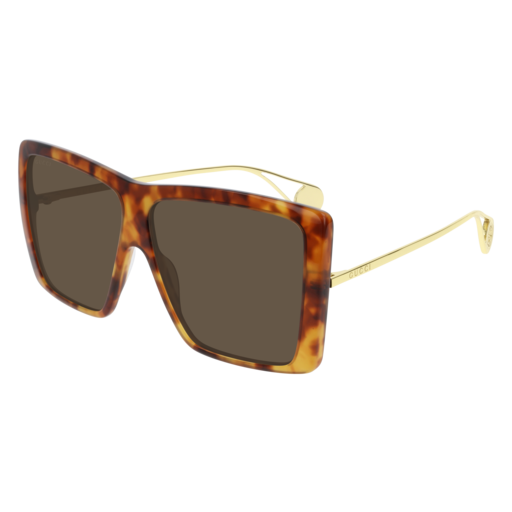 Gucci GG0434S rectangle sunglasses in Havana
