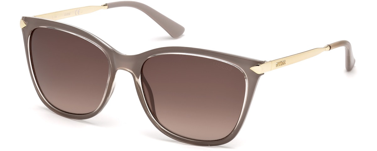 Crystal Taupe With Gold Temples/brown Gradient Lens