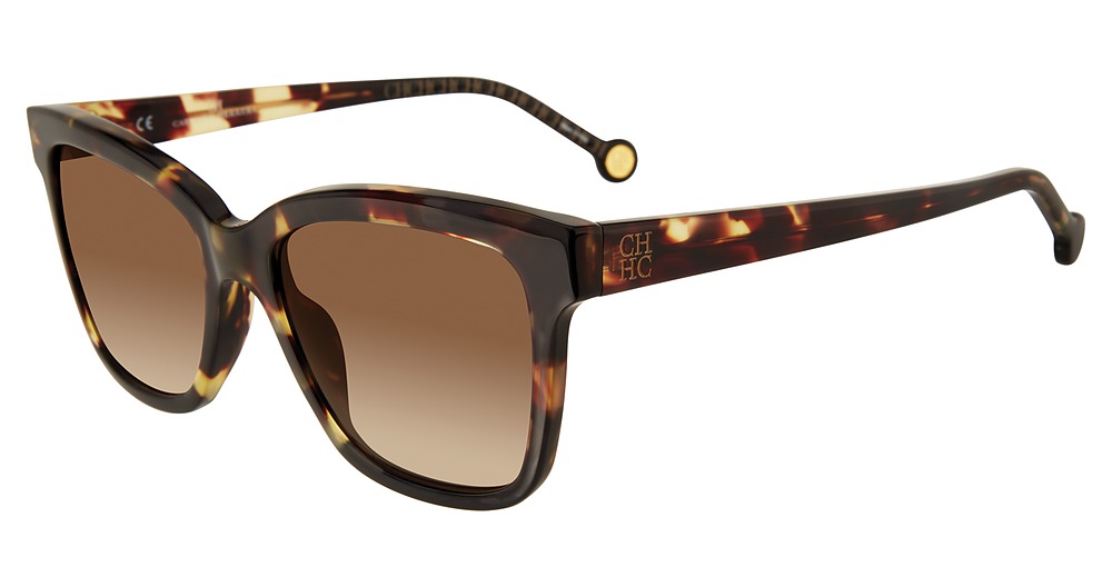 Carolina Herrera SHE744 square sunglasses in Tortoise 05 Aw