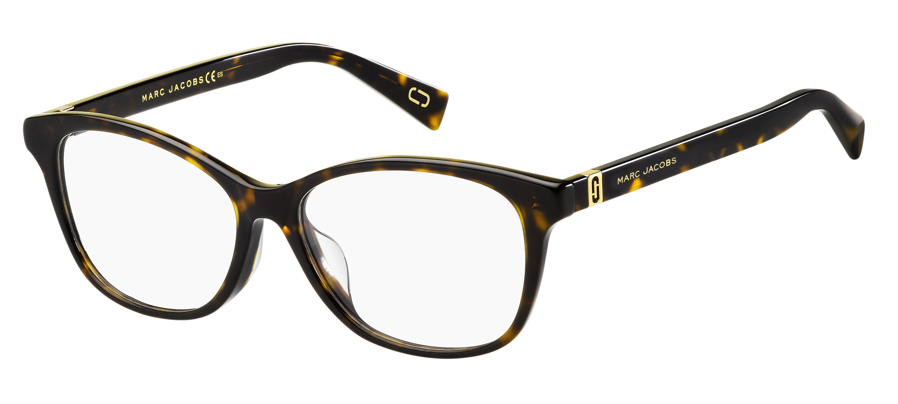 Marc Jacobs Marc 340/F square eyeglasses in Dark Havana