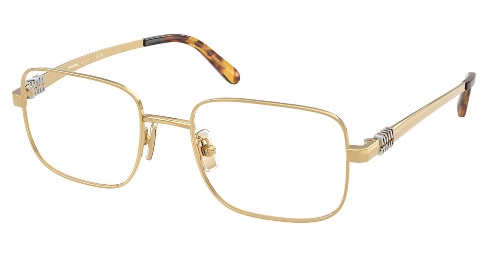 Miu Miu MU 51ZV square eyeglasses in Gold