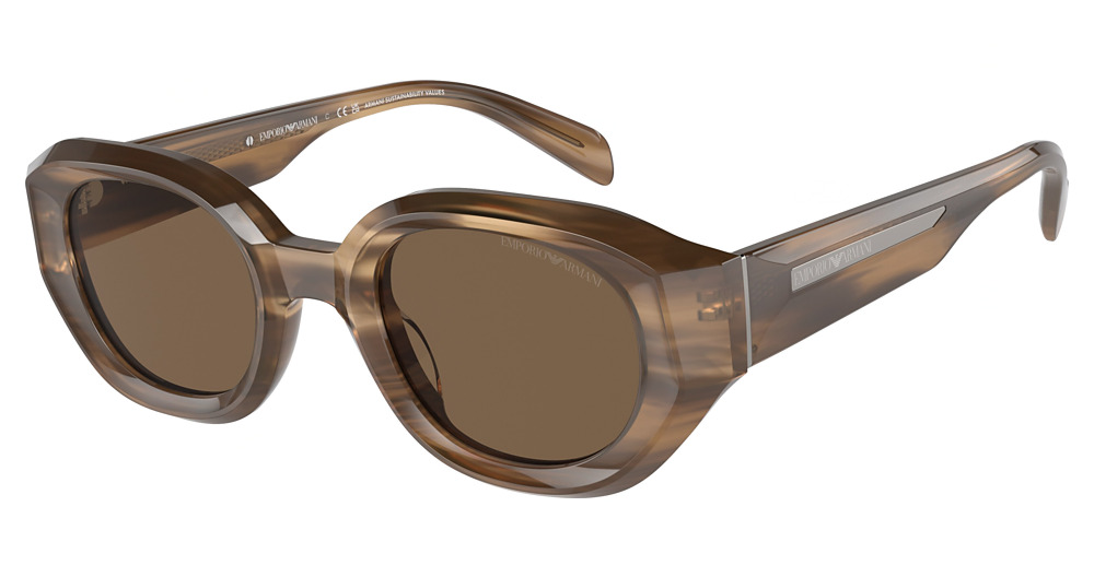 SHINY STRIPED BROWN / DARK BROWN