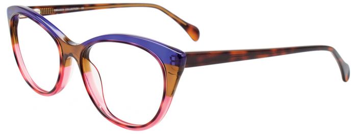 Blue & Brown & Pink Crystal
