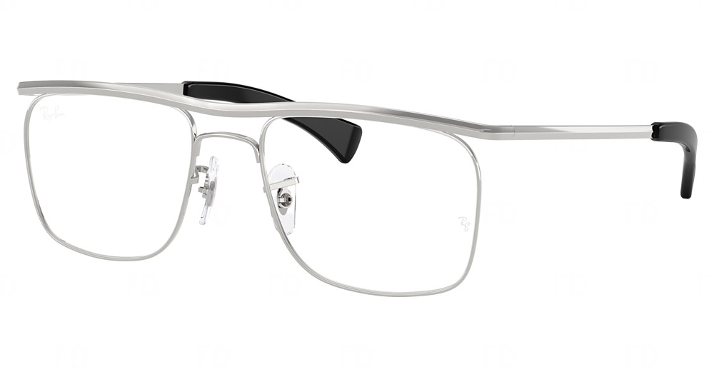 Ray-Ban RX6519M round eyeglasses in Silver