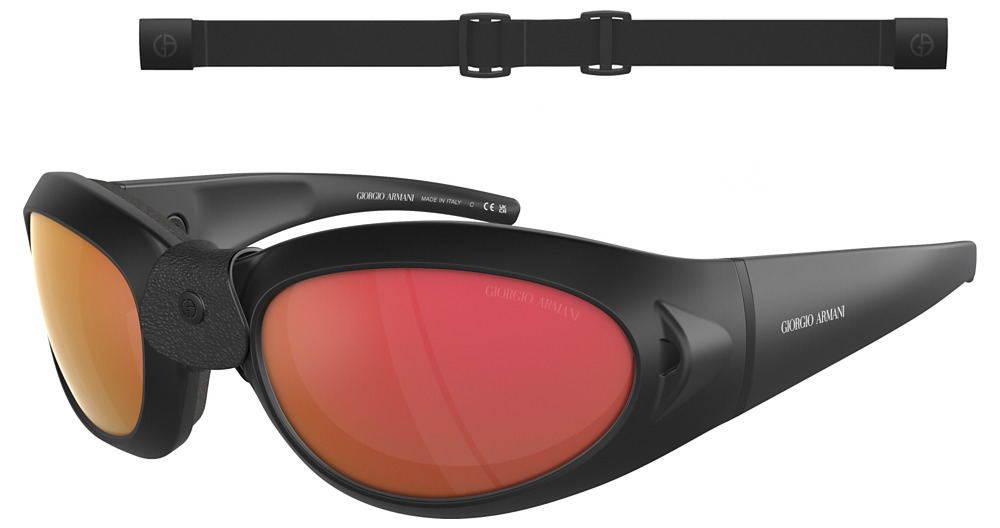MATTE BLACK / DARK VIOLET MIRROR RED