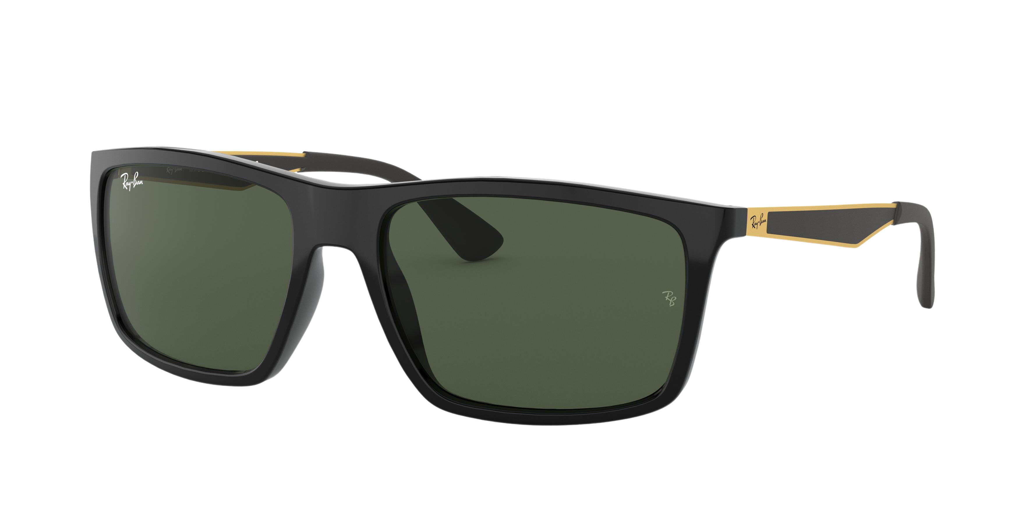 Ray-Ban RB4228 square sunglasses in Shiny Black