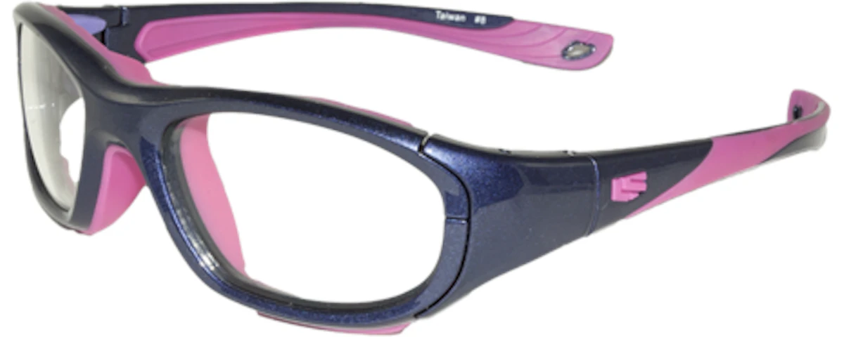 Shiny Purple/Pink / Clear with Silver Flash