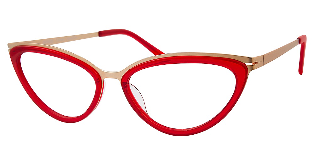Modo 4520 cateye eyeglasses in Red Gold