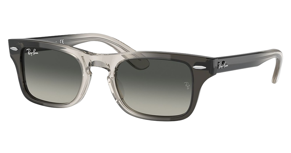 Ray-Ban RJ9083S JUNIOR BURBANK rectangle sunglasses in Transparent Grey/Gradient Grey