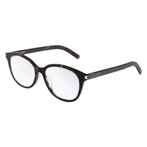 Saint Laurent SL 290/F SLIM round sunglasses in Havana