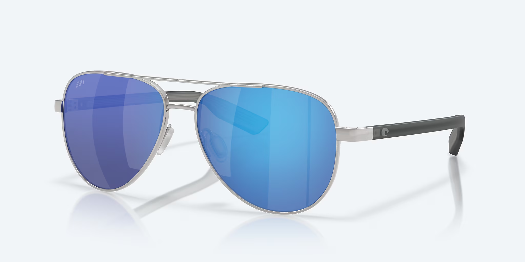 BRUSHED SILVER / BLUE MIRROR 580G