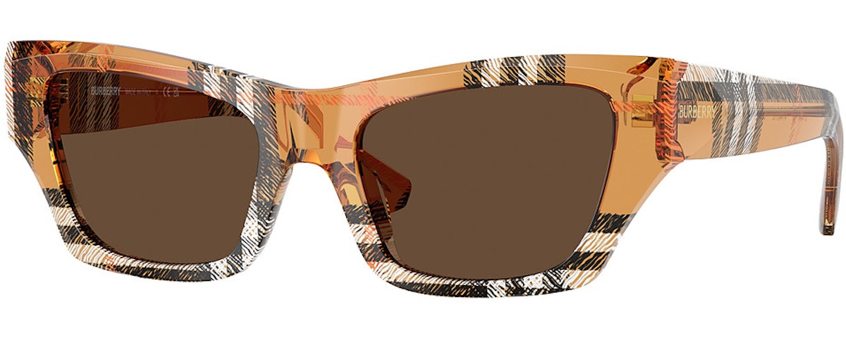 CHECK SAND / DARK BROWN
