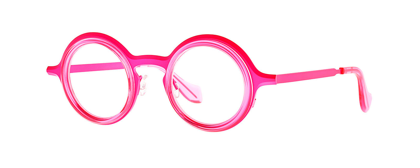 TRANSPARENT+FLUO PINK