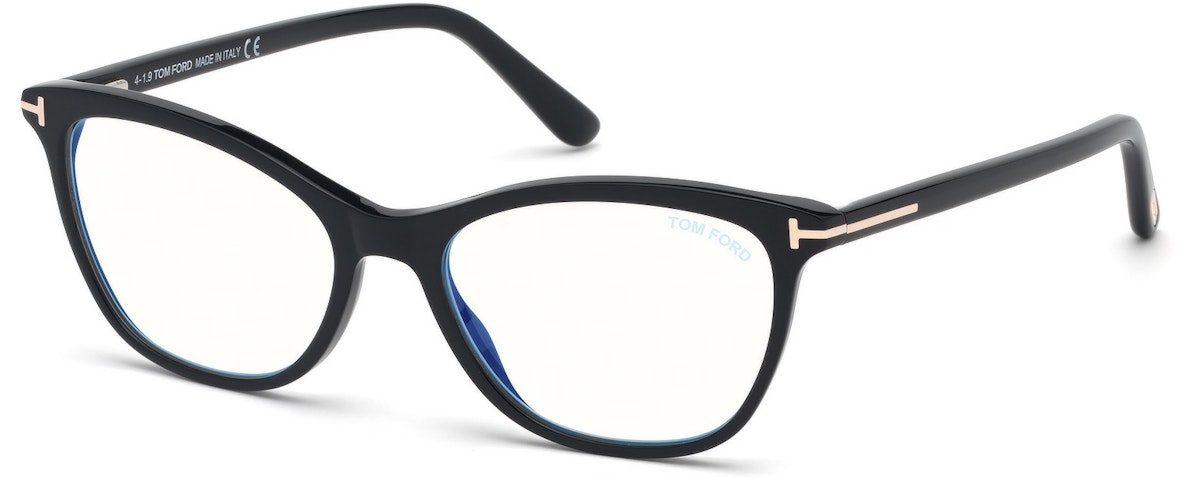 Shiny Black, Rose Gold/ Blue Block Lenses
