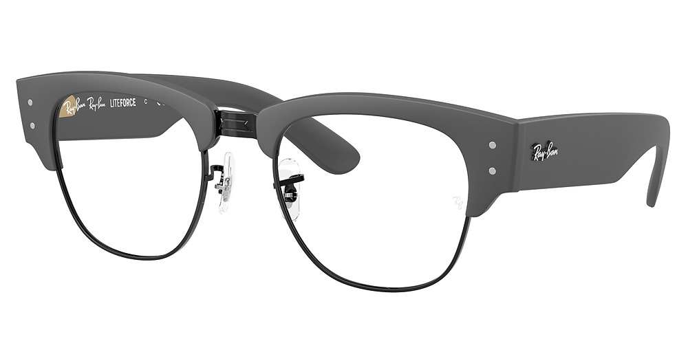 Ray-Ban RX7316V round eyeglasses in Sand Grey on Black