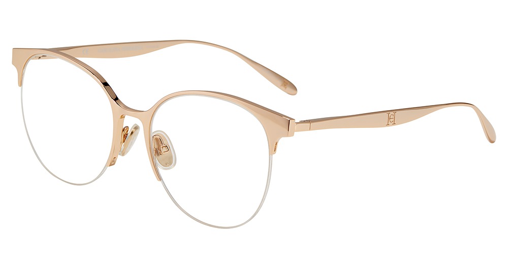 Carolina Herrera VHN061M round eyeglasses in Gold 0300