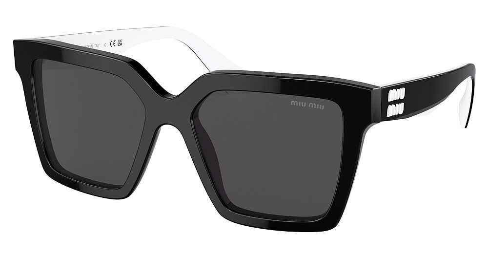Miu Miu MU 03YS cateye sunglasses in Black/Dark Grey