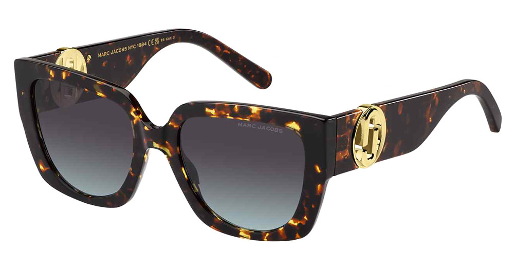 Marc Jacobs MARC 687/S square sunglasses in Havana/Brown Teal