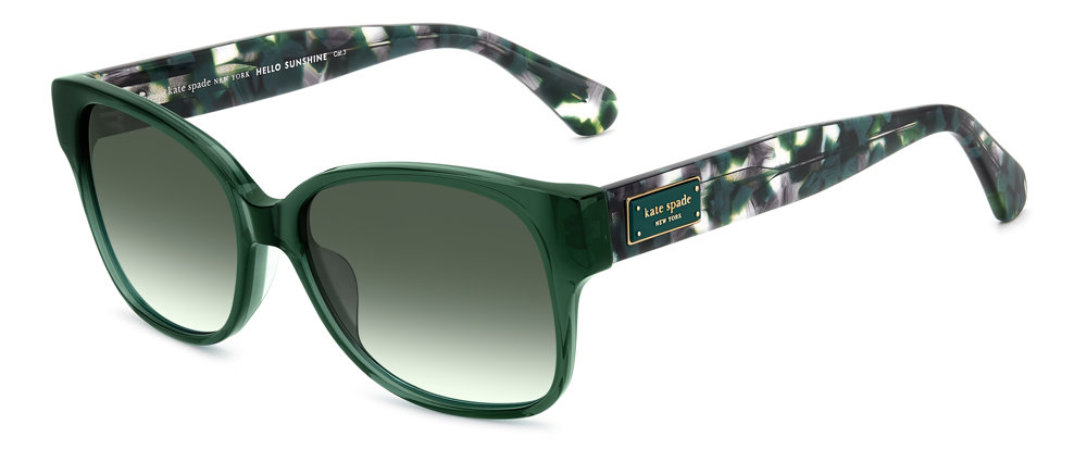 Kate Spade KS TRULEE 2/G/S square sunglasses in Green/Green Shaded