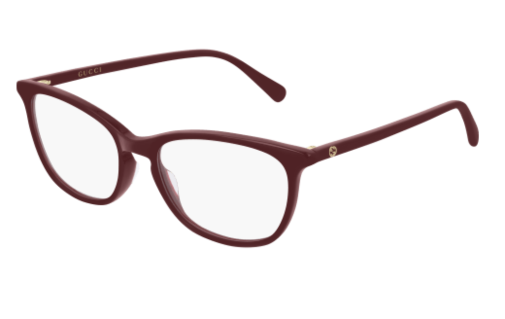 Gucci GG0549O round eyeglasses in Burgundy Burgundy Transparent