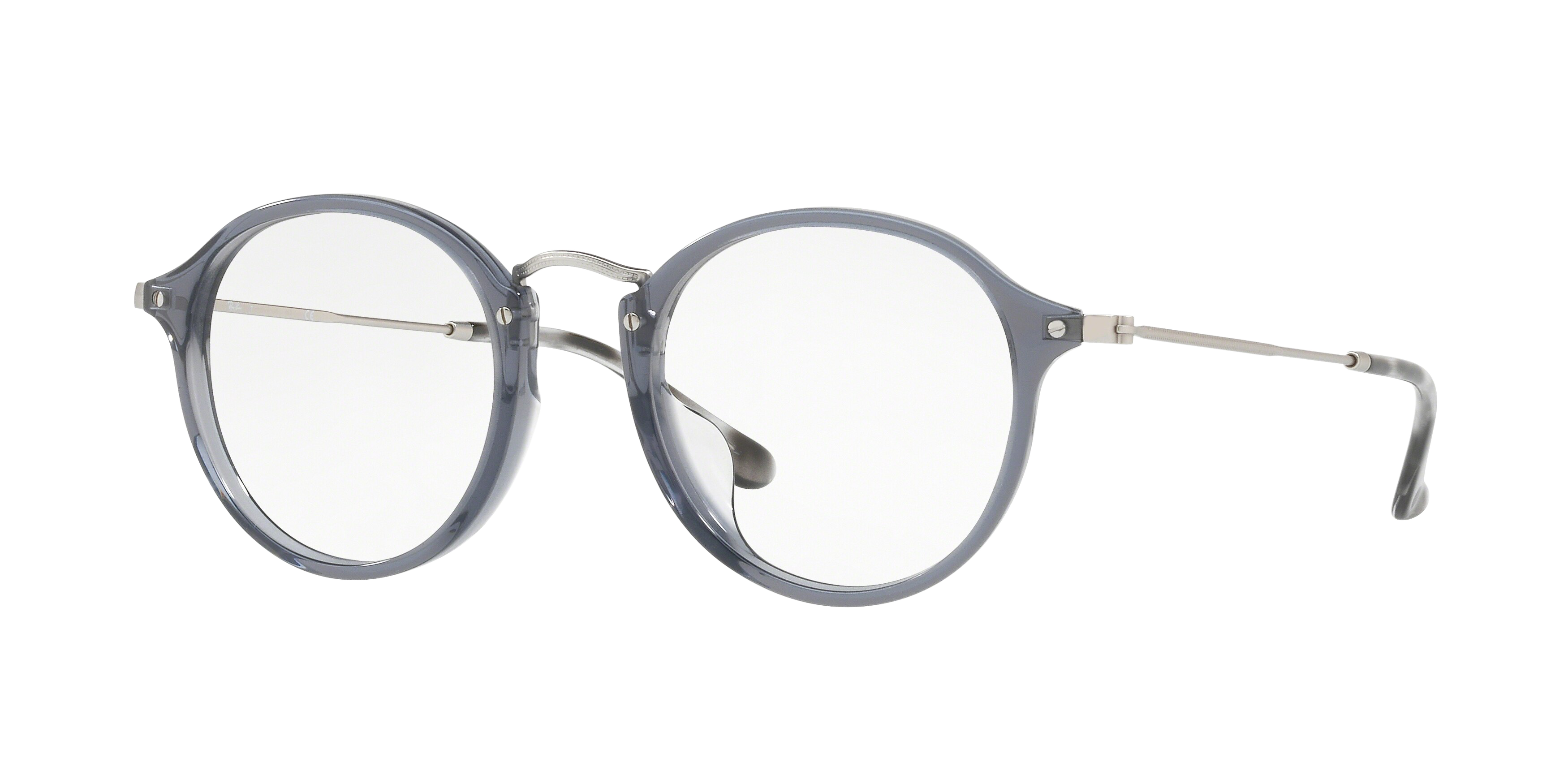 Ray-Ban RX2447VF round eyeglasses in Opal Grey
