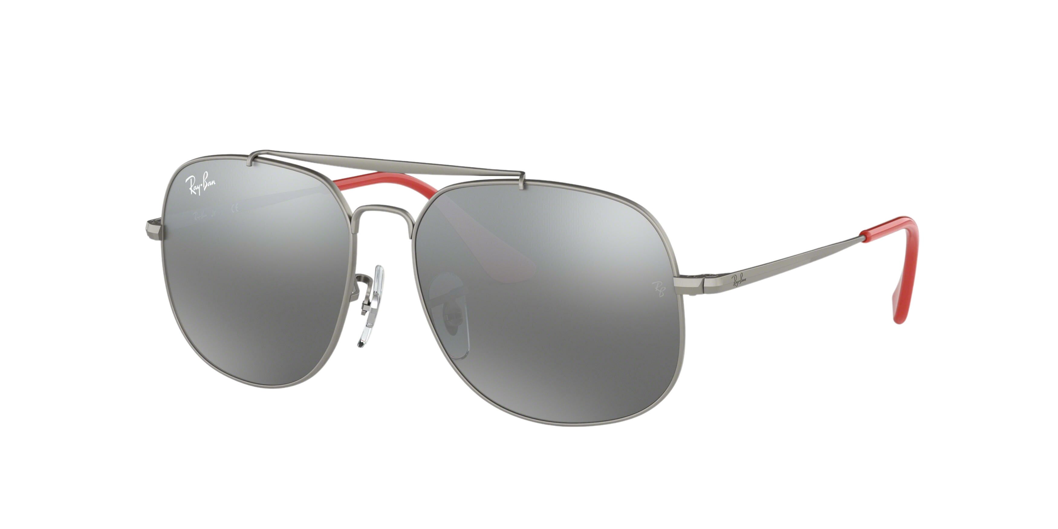 Ray-Ban RJ9561S square sunglasses in Matte Gunmetal