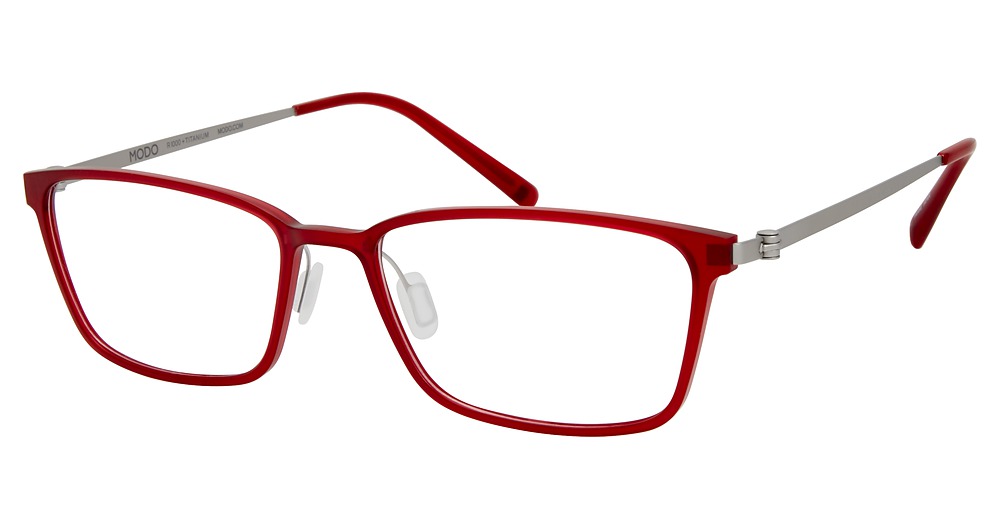 Modo 7004 rectangle eyeglasses in Matte Red