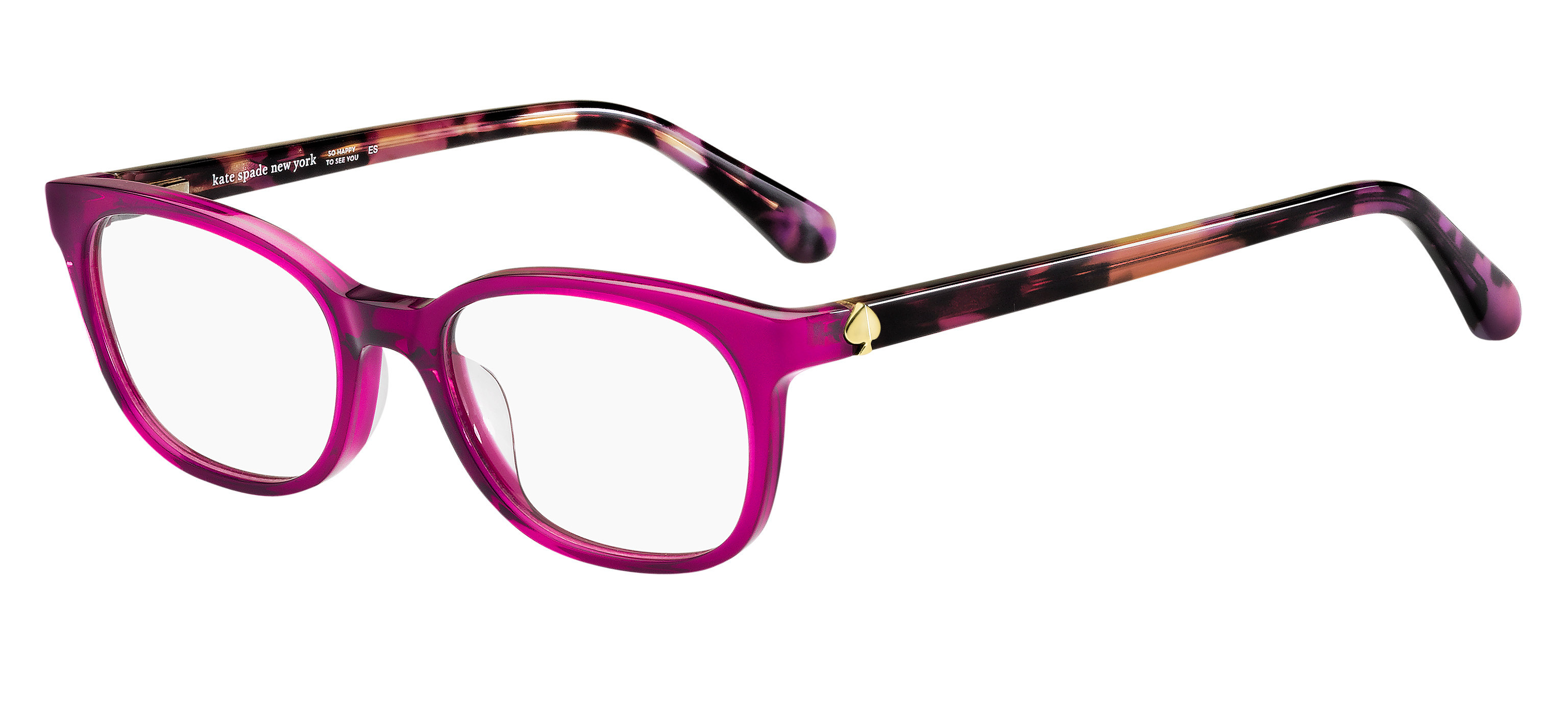Kate Spade Luella rectangle eyeglasses in Pink