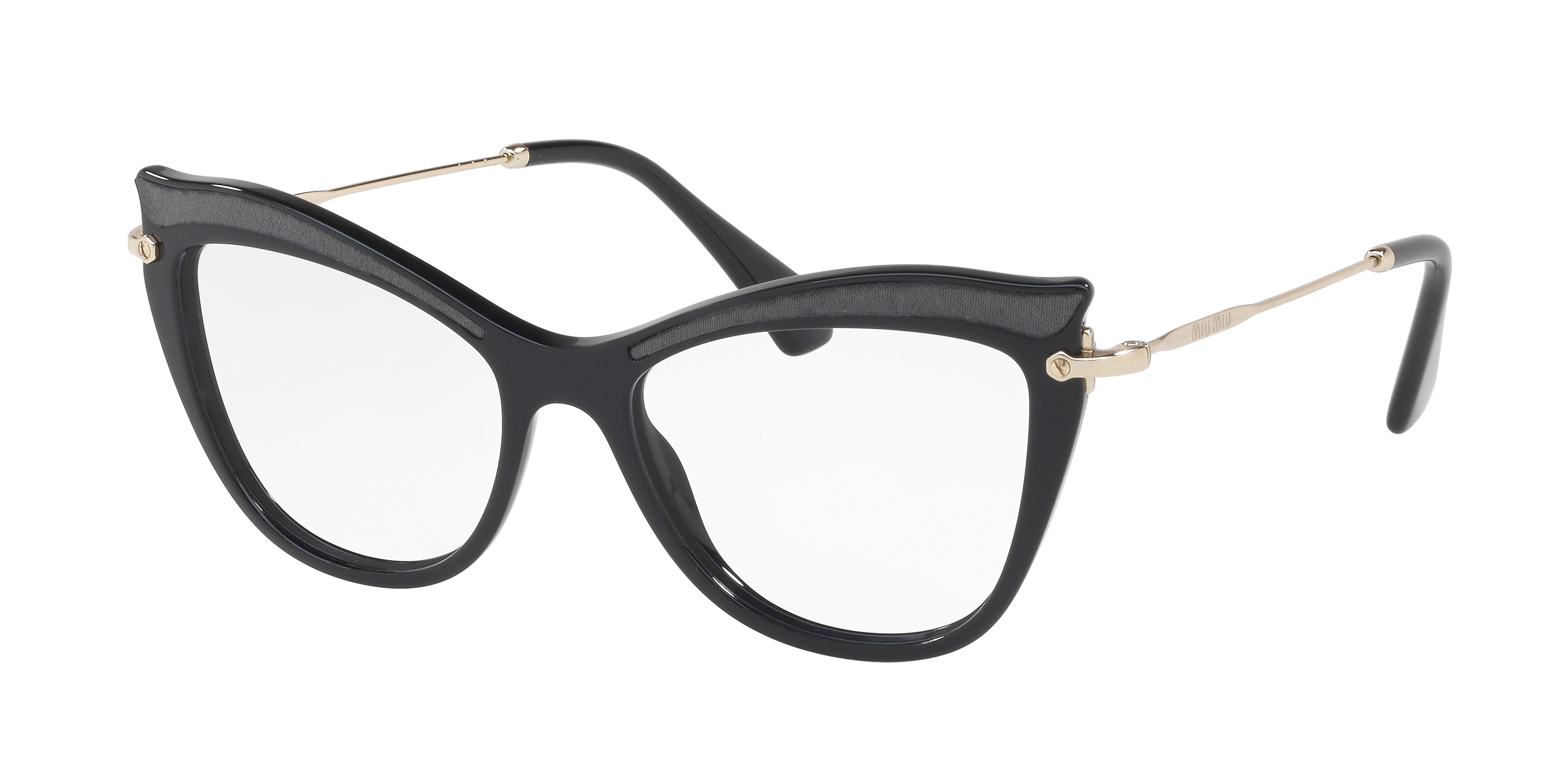 Miu Miu MU 06PV cateye eyeglasses in Black