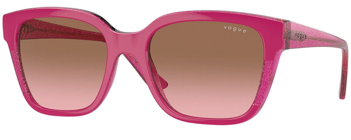 CHERRY/TRANSP FUCHSIA GL / PINK GRADIENT BROWN