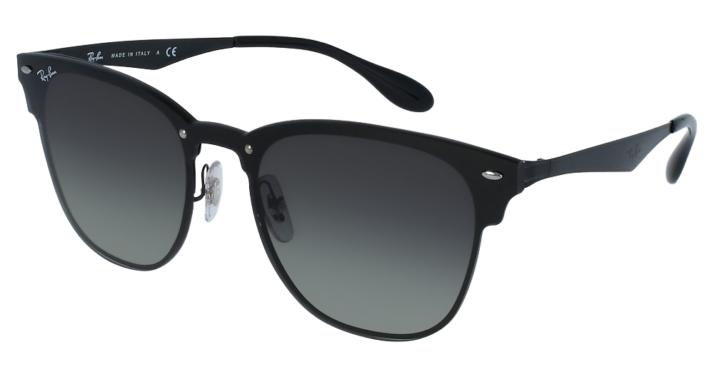 Ray-Ban RB3576N BLAZE CLUBMASTER square sunglasses in Demi Gloss Black/Grey Gradient Dark Grey