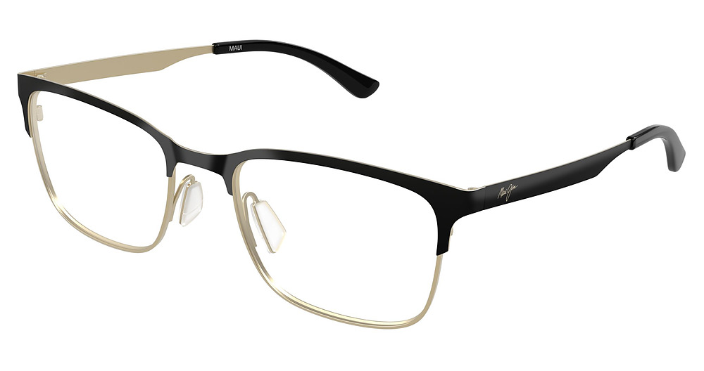 Black Matte w/Gold Temples