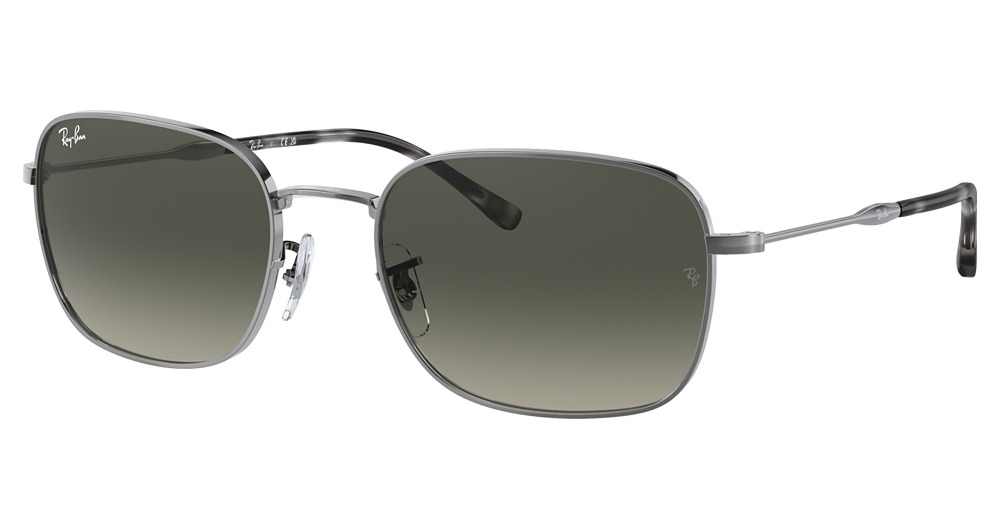 Ray-Ban RB3706 round sunglasses in Gunmetal/Grey Gradient