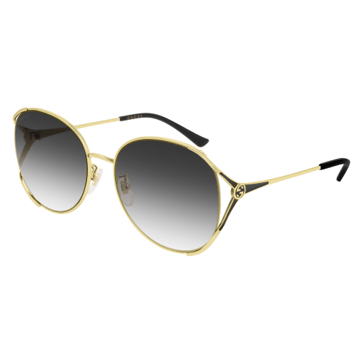 Gucci GG0650SK round sunglasses in Gold Gold Grey/Nylon