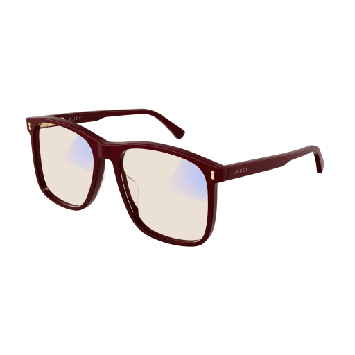 Gucci GG1041S rectangle sunglasses in Burgundy Burgundy Yellow/Yellow