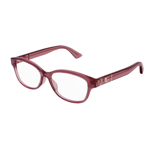Gucci GG0639OA rectangle eyeglasses in Burgundy Burgundy Transparent