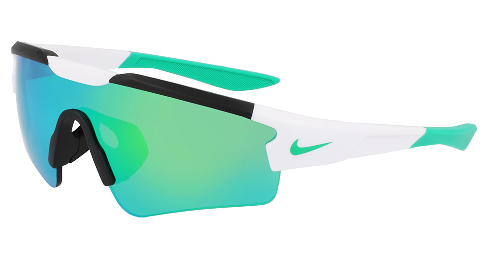 MATTE WHITE / GREEN MIRROR