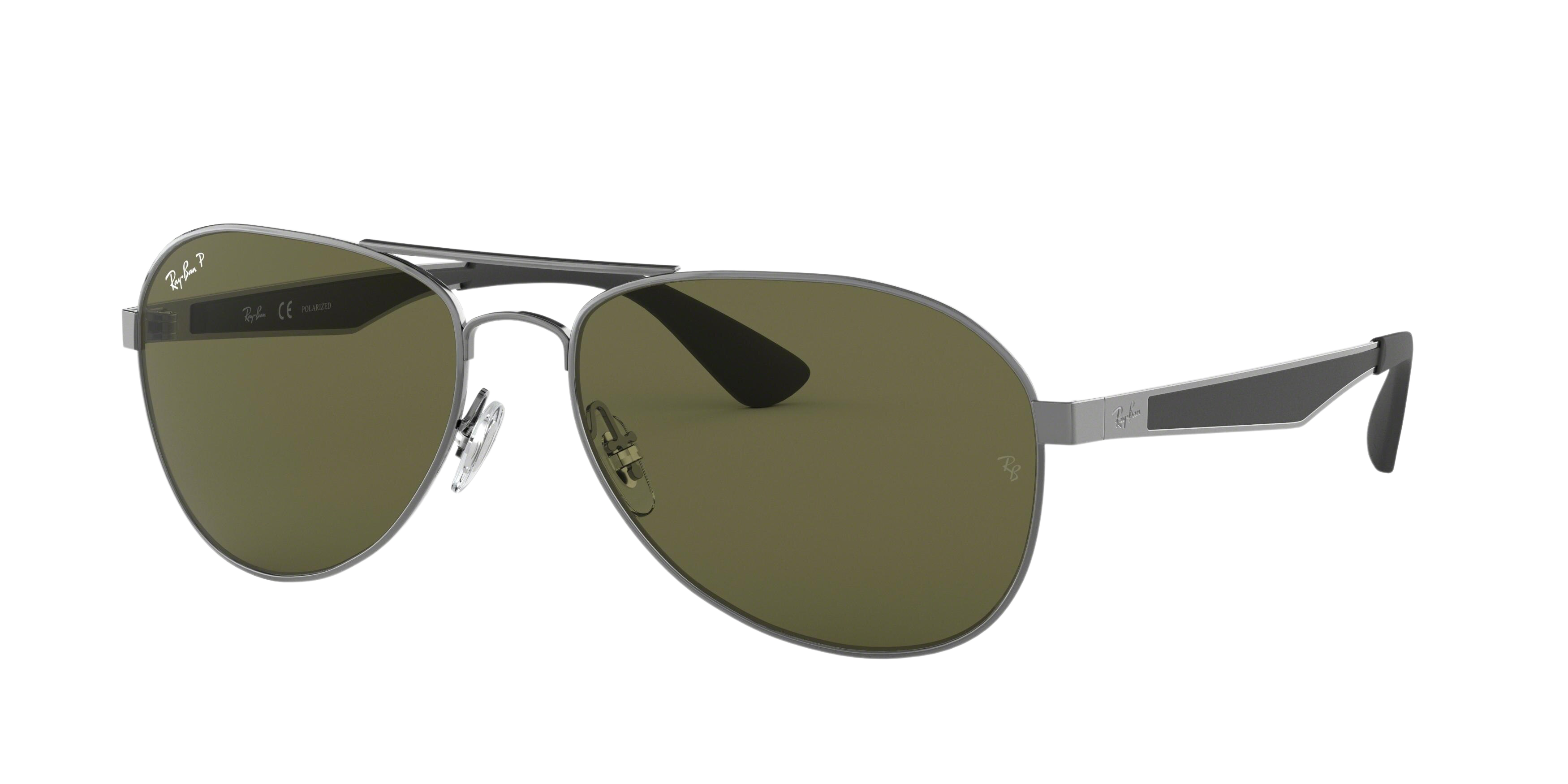 Ray-Ban RB3549 aviator sunglasses in Gunmetal