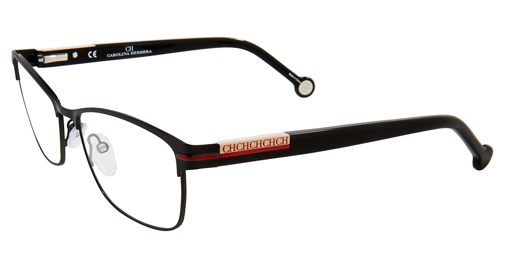 Carolina Herrera VHE096K rectangle eyeglasses in Black 0530