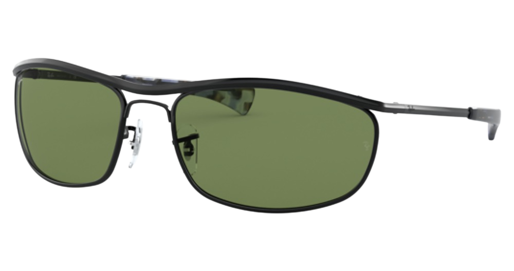 Ray-Ban RB3119M OLYMPIAN I DELUXE round sunglasses in Black/Green