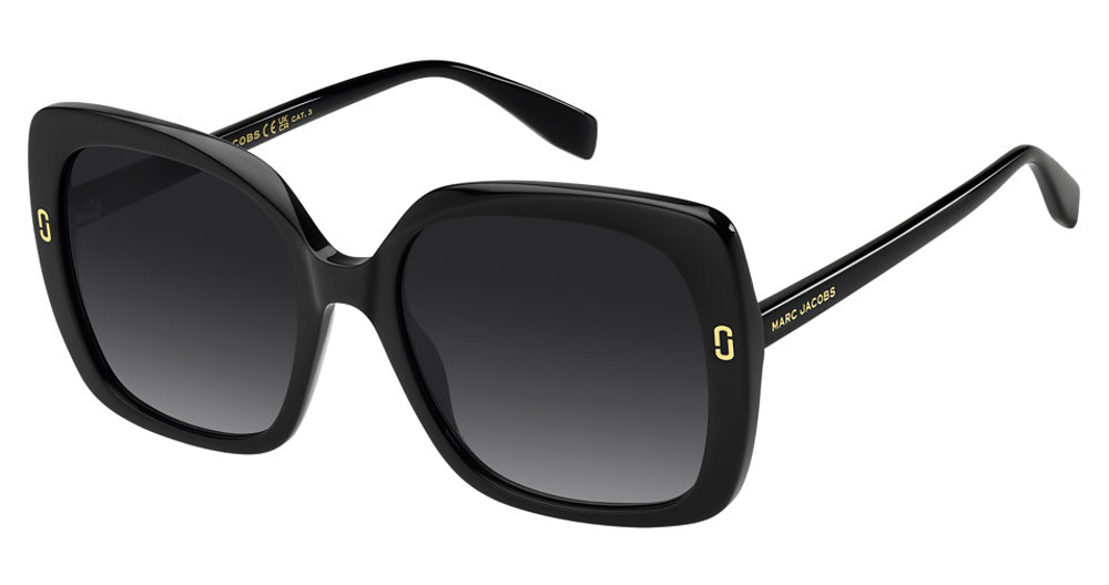 Marc Jacobs MJ 1138/S square sunglasses in Black/Dark Grey Shaded