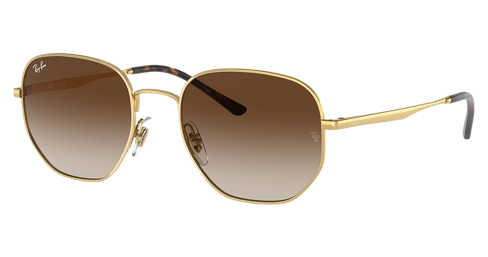 Ray-Ban RB3682F round sunglasses in Arista/Gradient Brown